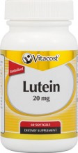 Luteína 20 mg com zeaxantina Apresentando FloraGLO® Luteína - 60 Cápsulas